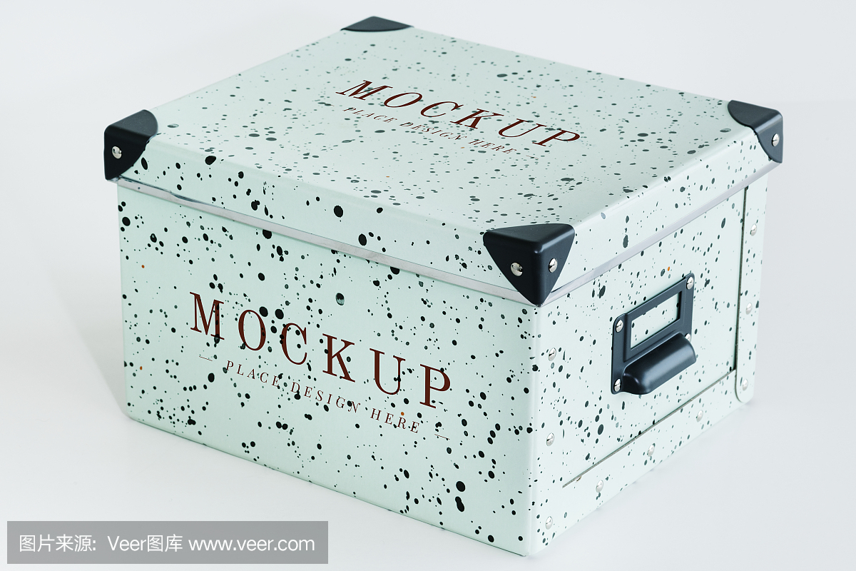 綠色復古紙盒模型